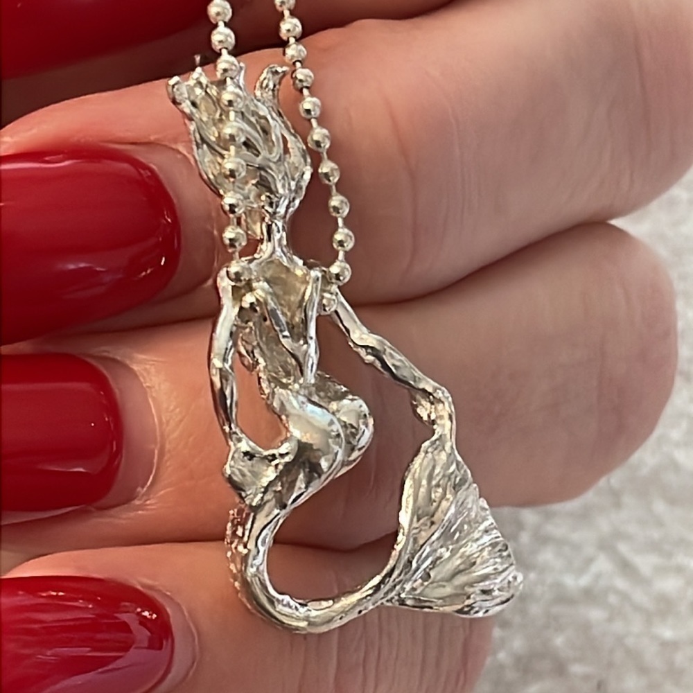Mermaid Nautical Solid Sterling Silver 925 Delica… - image 5